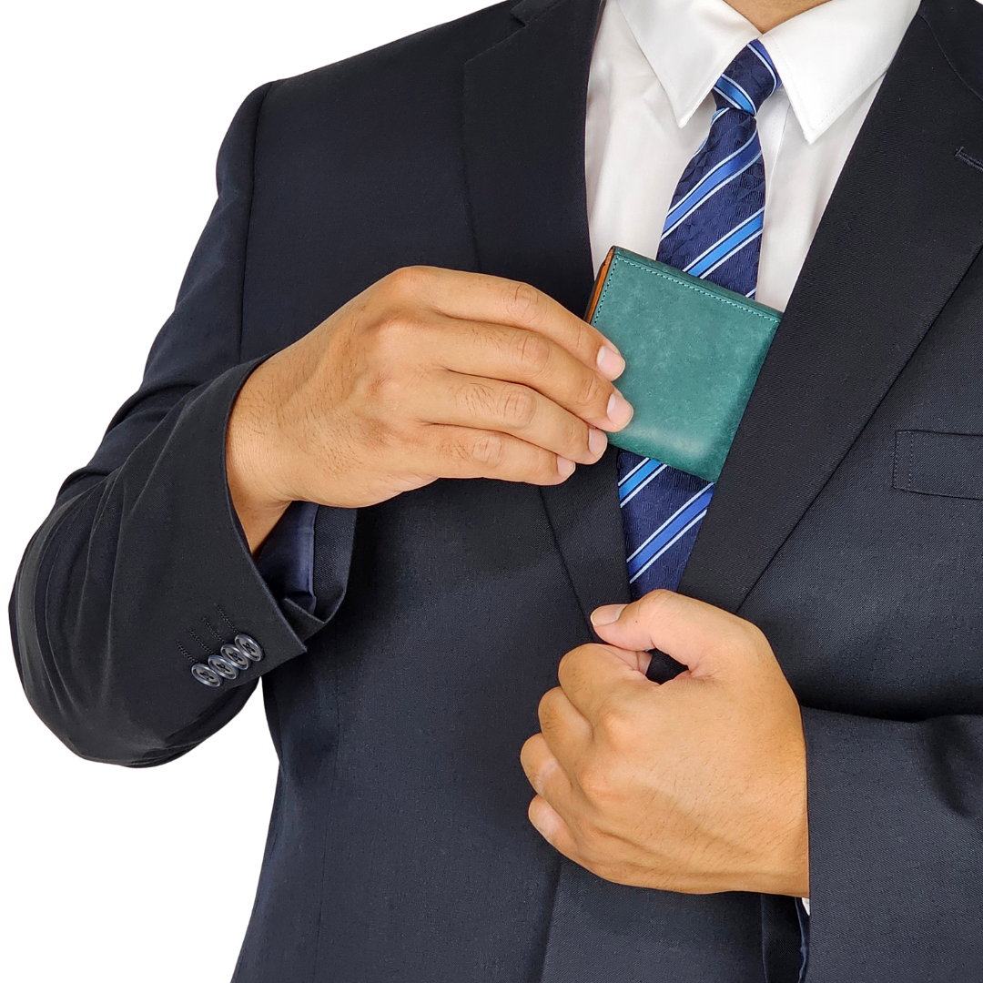 磨砂紋-口袋 小皮夾